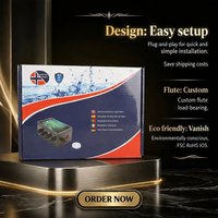 Boîte d'emballage électronique en carton ondulé personnalisé, impression personnalisée, FSC, RoHS, ISO, pour éclairage LED