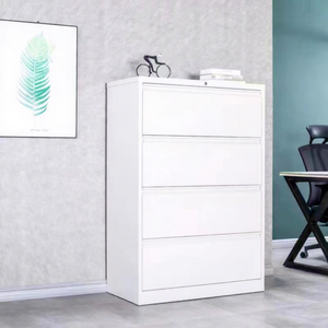 Meuble de classement en acier au design moderne, 2/3/4 tiroirs, montage facile, mobilier de bureau – Classeurs latéraux pour chambre à coucher - Product Image 1