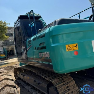 Excavatrice Kobelco SK200 d'occasion, 20 tonnes, hydraulique, moteur Isuzu, boîte de vitesses, engrenages pour travaux de construction, terrassement, municipal - Product Image 6
