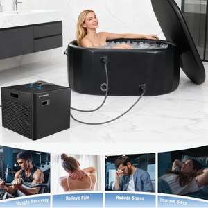 Enfriador de Agua Portátil para Baños de Hielo, 0.3HP, Operación Inteligente, Enfriador de Agua para Inmersión en Hielo con Filtro, Equipo de Enfriamiento para Recuperación Deportiva - Product Image 4