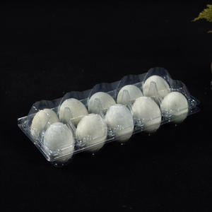 10 besar transparan PET plastik telur nampan Blister diproses makanan kelas wadah kustom cetak Logo yang diawetkan telur - Product Image 4