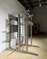 Rack d'alimentation multifonctionnel compact en acier inoxydable 304 petit câble croix Smith Machine entraîneur fonctionnel 3 1 Station fonctionnelle