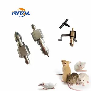 Brass Automatic Animal Poultry Rat Rodent Nipple Drinker Water Feeding Rat Rabbit Stainless Steel Barbed Rabbit Rodent Nipple