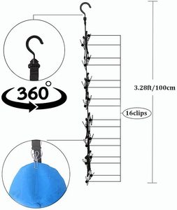 פשוט מסתובב ארון בגדים עם כובע חופשי עם קלטת מתלה lanyard תלוי אחסון עבור תיק ארגון וו <span class=keywords><strong>Loop</strong></span> - Product Image 4