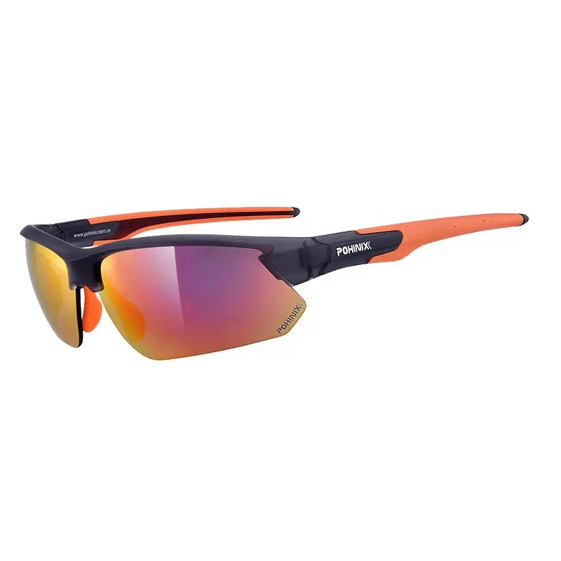 Kacamata Olahraga Kualitas Tinggi, Kacamata Hitam UV400 Lensa Pria Wanita Bersepeda Bisbol Memancing Golf Berkendara Lari