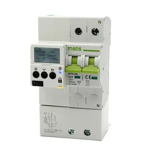 Hot sales adjustable over under voltage protector circuit breaker with timer