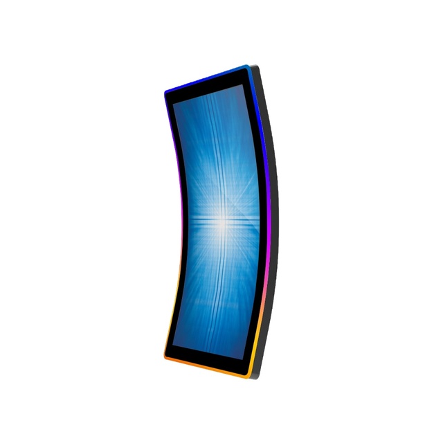 PCT 43" 4K UHD Curved  Projected Capacitive Touch Closed Frame  RGB LED Framed LCD Touch Screen Monitor for Gaming