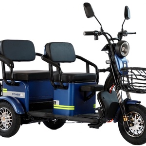 Triciclo Eléctrico de 800W, Scooter Pequeño para el Hogar, Triciclo Eléctrico Ajustable de Tres Asientos - Product Image 4