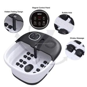 Amazon Best Selling Collapsible Foot Spa Bath Massage Machine With Oxygen Bubble And Full Rollers Pedicure Stone