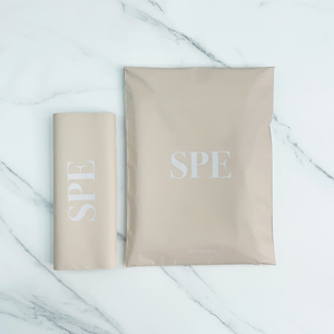 Custom Peach Poly Mailers Matte Shipping Bags White Logo Print Self Seal <b>Waterproof</b> Plastic Courier Bags For Clothing Boutique - Product Image 5