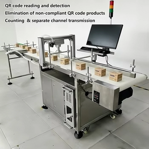 Système d'inspection visuelle CCD haute résolution pour sachets plats et cartons, machine de corrélation des données QR, équipement de tri et de liaison des codes de lot - Product Image 1
