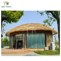 Toit de chaume synthétique artificiel tiki bar parapluie toit de chaume artificielle pour restaurant de plage zoo resort