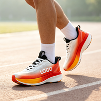 Chaussures de course sur route pour hommes personnalisables avec logo OEM, tige en maille respirante tissée, impression de logo disponible