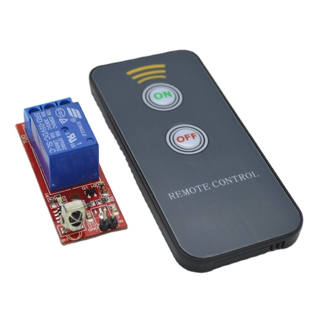 IR 1 Channel Infrared Receiver Driving Switch Relay Driver Module Board 12V + Active Remote Controller