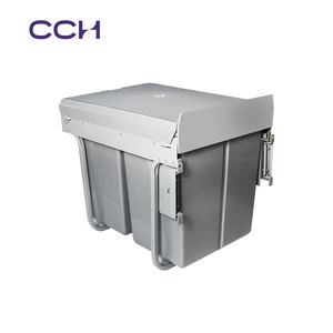 Poubelle sous l'évier de qualité supérieure-Poubelle de cuisine intégrée avec couvercle anti-odeurs et seau intérieur détachable - Product Image 5