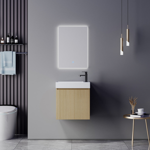 Fabbrica a prova di acqua compensato bagno vanità parete bagno mobile mobile con lavabo in ceramica lavabo per alberghi - Product Image 1