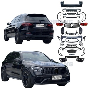 Pièces d'auto de pare-chocs de voiture d'ajustement direct modèle GLC63 AMG pour <span class=keywords><strong>Mercedes</strong></span> Benz <span class=keywords><strong>GLC</strong></span> X253 2015-2019 changement au style <span class=keywords><strong>2022</strong></span> GLC63 AMG - Product Image 1