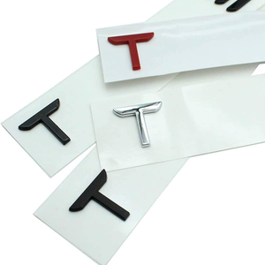 Emblème de voiture en ABS, autocollant d'emblème de hayon pour <span class=keywords><strong>Tesla</strong></span> Model 3 Y S X, modification de voiture, décoration de coffre arrière, lettres - Product Image 2