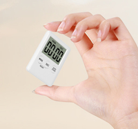 Timer Dapur Digital LCD Magnetik SYH1226 Mini LED Praktis, Jam Alarm Memasak, Timer Dapur Berdiri Sendiri