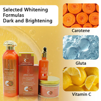 Ensemble de soins du visage à la vitamine C de carotte OEM, lotion, savon, sérum, crème, kit de soins de la peau, marque privée