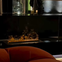 Chimenea Eléctrica Moderna con Diseño de Vapor de Agua, Simulación de Llama 3D, Mueble para TV, Decoración para el Hogar, Venta al por Mayor