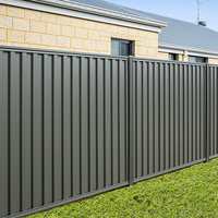 Australische stalen poedercoating geprofileerde Colorbond tuinhekwerk metalen hekpanelen Colorbond hekwerk