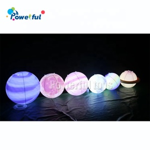 Parc décoratif grande lumière Led système solaire lune soleil terre <span class=keywords><strong>Jupiter</strong></span> Mars saturne neuf <span class=keywords><strong>planète</strong></span> ballons planètes gonflables géantes - Product Image 3
