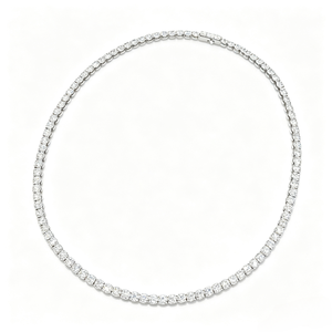 Collar de tenis de oro macizo de 10K con 20 puntos de diamantes CVD cultivados en laboratorio, cadena de tenis con diamantes creados en laboratorio de piedra completa al por mayor - Product Image 5