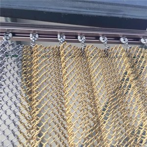 Grillage décoratif <span class=keywords><strong>en</strong></span> métal de couleur d'or/grilles décoratives de fil/maille <span class=keywords><strong>en</strong></span> acier architecturale - Product Image 4