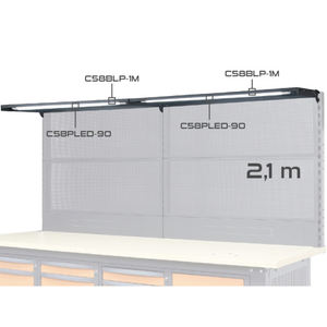 Lampe LED Beta C58PLED-90 pour établis modulaires 210cm C58BC, 2200 lumens - Product Image 3