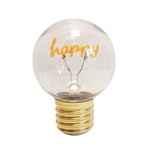 USB Rechargeable LED Edison <span class=keywords><strong>PC</strong></span> Shell G80 Ampoule Papillon Citrouille Rêve Chaleur Heureux Ampoule Alimentée par Batterie - Product Image 1