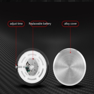 Horloge de voiture lumineuse à quartz miniature, étanche, avec clip et cadran à aiguilles, ornement automobile de Hangzhou, cadeau - Product Image 6