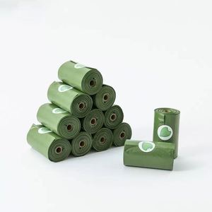 Sacs à déjections pour chiens et chats biodégradables et écologiques avec options de parfum lavande/floral, style simple, matériau compostable - Product Image 2