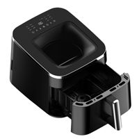 Friteuse à air intelligente de grande capacité 10L, 1800W, cuisinière électrique multifonction numérique avec écran LED pour la maison et les restaurants