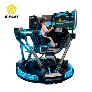 Simulateur <span class=keywords><strong>de</strong></span> course VR interactif à trois écrans Eplay pour intérieur, construction en fibre <span class=keywords><strong>de</strong></span> verre et métal, 6dof/4dof, pour aéroport et centre commercial - Product Image 2