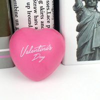 Pelota Antiestrés de Espuma de PU en Forma de Corazón Personalizada Ranguo, Impresión de Logotipo Personalizado en Serigrafía, Múltiples Colores, Regalos Promocionales Corporativos