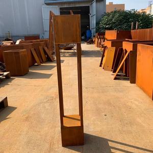 Lámpara de Jardín de Acero Corten para Exteriores, Lámpara de Poste Impermeable - Product Image 6