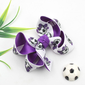 Fermagli per capelli a tema <span class=keywords><strong>calcio</strong></span> per ragazze, fiocchi per capelli a tema squadra di <span class=keywords><strong>calcio</strong></span> per tifose, accessori per capelli da <span class=keywords><strong>calcio</strong></span> per bambini - Product Image 4