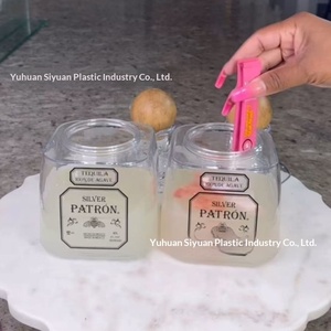 375ml Mini Tequila chai tái sử dụng cup Mini agave chai rượu vang với nút chai - Product Image 2