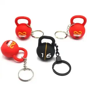 Wsnbwye spor Fitness 3D Mini spor Kettlebell boks modeli anahtarlık LED Anime fan hediye anahtar Kettlebell anahtarlık