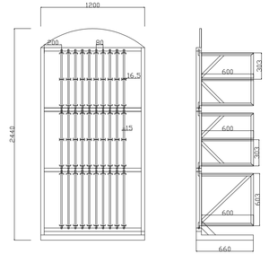 Estante de exhibición de azulejos de cerámica deslizante de metal ecológico para exhibición de sala de exposición de azulejos - Product Image 2