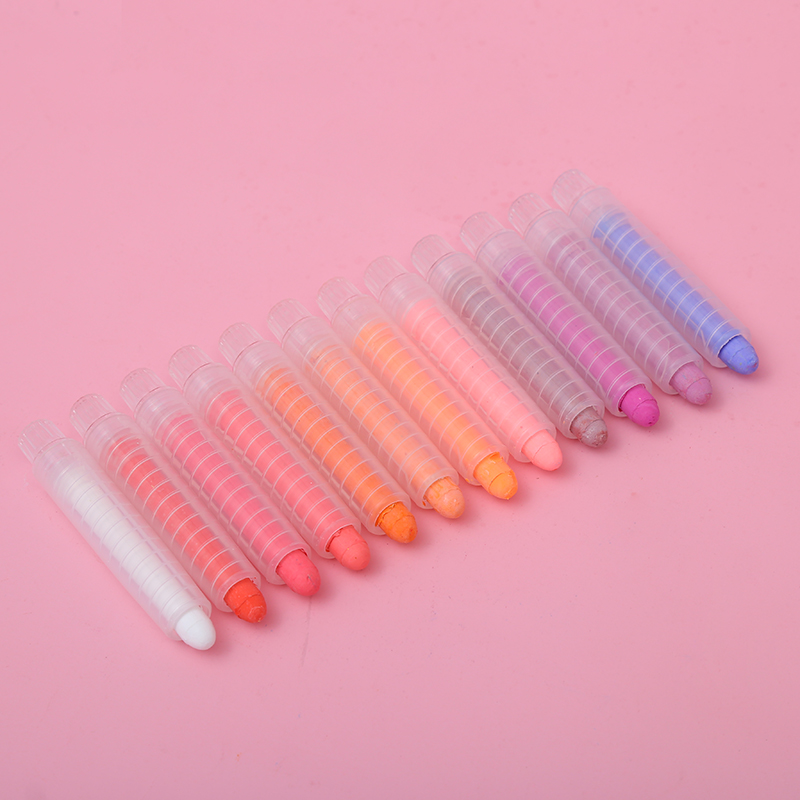 Новые необычные цветные ручки с логотипом на заказ для детей, школьный нетоксичный Мел без пыли