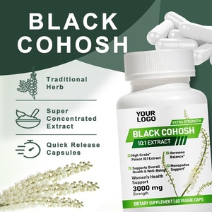 Özel Marka Siyah Kojosh 300mg Kapsül Menopoz Kemik Sağlığı Desteği Kadın Hormonları Gıda Takviyesi - Product Image 3