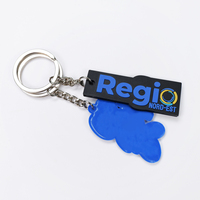 Cadeaux de produits personnalisables Porte-clés en caoutchouc souple en silicone Université Entreprise Liberté Thème PVC avec porte-clés