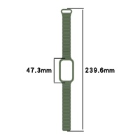 Bracelet de montre en silicone avec étui de protection bicolore pour Xiaomi Mi Band 9 Active Redmi Band 3, bracelet de sport souple
