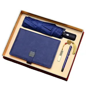 Luxury Stationery Business Gift, Box With Logo Customized Company Annual Event Giveaway Corporate Gift Set/