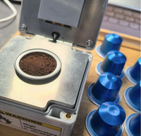 Machine manuelle de scellage de capsules de café, scelleuse de dosettes en aluminium pour capsules de café, utilisation facile à la maison ou au bureau