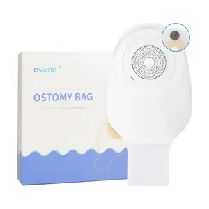 Ovand015 Medical Disposable One-piece Colostomy Pouch Waterproof Non-woven Fabric Adult Ostomy Bag