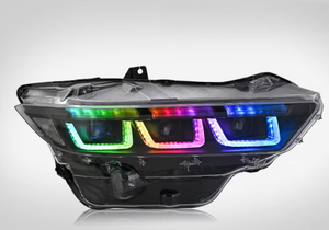 Lampe frontale colorée élégante auto-y pour <span class=keywords><strong>Ford</strong></span> <span class=keywords><strong>Mustang</strong></span> 2024-2025 Drl nouveaux phares <span class=keywords><strong>LED</strong></span> RVB pour accessoires <span class=keywords><strong>de</strong></span> voiture <span class=keywords><strong>Mustang</strong></span> - Product Image 2