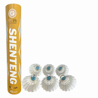 Balles de badminton de type plume ST NO 1 pour tournoi - 12 par paquet